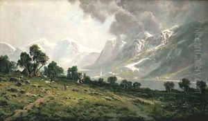 Indian Encampment in the Sierras