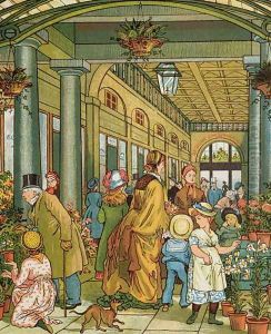 Covent Garden from London Town by Crane, T. (1808-59) and Houghton, E.