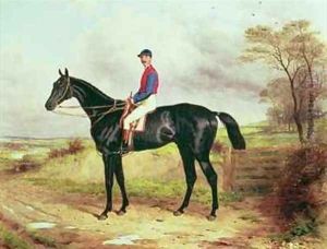 Earl Pouletts The Lamb Winner of the Grand National with Mr George Ede by Harry Hall