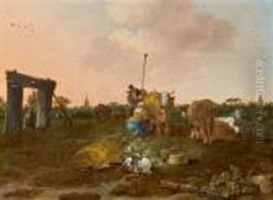 Landschaft Mit Hirtenszene by Peeter Bout