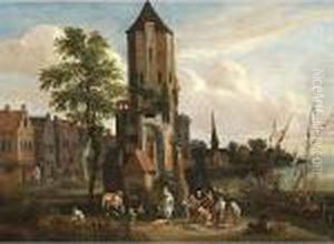 A) "veduta Di Amsterdam" by Peeter Bout