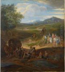 Other Properties
 

 
 
 

 
 A Landscape With Travellers And Two Horsemen On A Path, A Horse-drawn Wagon And Other Travellers To The Foreground