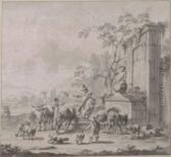 A Landscape With Herdsmen - view 1