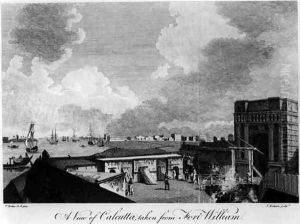 A View of Calcutta taken from Fort William by William Hodges