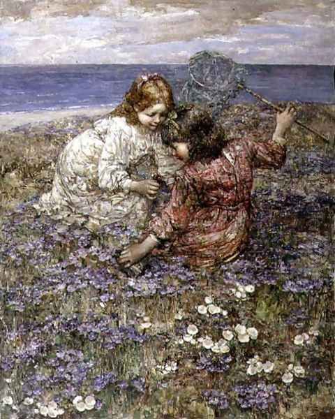 After the Butterfly Chase by Edward Atkinson Hornel