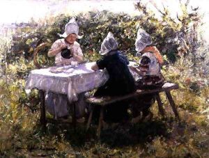 The Tea Party by Robert Gemmell Hutchison