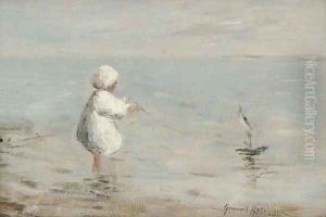 The toy boat by Robert Gemmell Hutchison