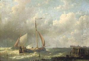 Ships near a jetty
