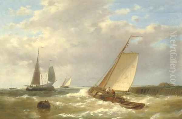 Shipping near a jetty - view 1
