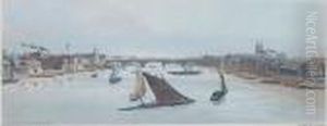 London Bridge From Southwark Bridge by Thomas Shotter Boys