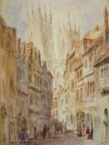 A View Of York Minster by Thomas Shotter Boys