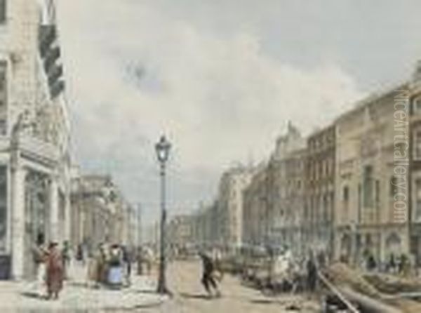 Piccadilly, Looking Towards The 
City; Westminster Abbey; Hyde Parkcorner; Hyde Park, Near Grosvenor 
Gate; Temple Bar From The Strand;entry To The Strand From Charing Cross;
 The Strand; And Buckinghampalace From St James's Park, From Original 
Views - view 1