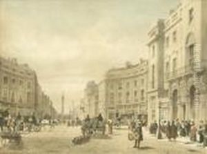 A Set Of Four, AEst. Paulaes From 
Ludgate Hillae, AEthe Bank Looking Towards The Mansion Houseae, AEmansion 
House Cheapsideae, AEregent Street Looking Towards The Duke Of Yorkaes 
Column