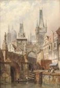 The Charles Bridge, Prague by Thomas Shotter Boys