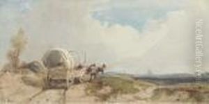 Landscape With A Wagon by Thomas Shotter Boys