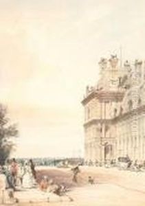 Pavilion De Flore, Tuileries, Paris by Thomas Shotter Boys