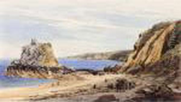 L'islet In Bouley Bay Looking Towards The Tour De Rozel, Jersey - view 1