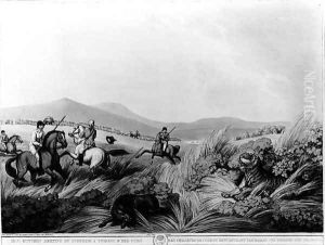 Hog Hunters Meeting by Samuel Howitt