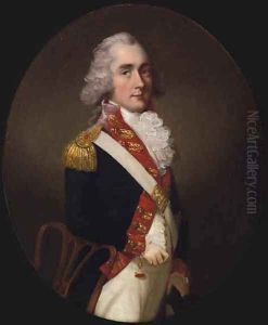 Portrait of an Officer of the East India Company Army by Thomas Hickey