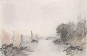 Cowes (after Turner) by Hercules Brabazon Brabazon