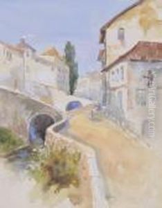 Continental Town Scene