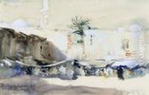 A Moroccan Souk by Hercules Brabazon Brabazon