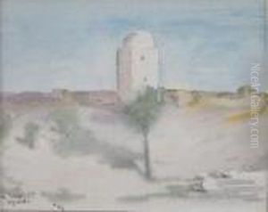 Middle Eastern Landscape With A Tower Middle Eastern Landscape With A Tower