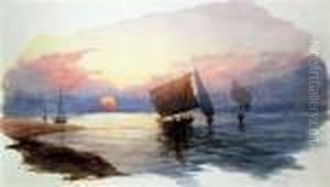 Sunset On The Nile by Hercules Brabazon Brabazon