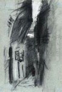 Arabs In An Alleyway by Hercules Brabazon Brabazon