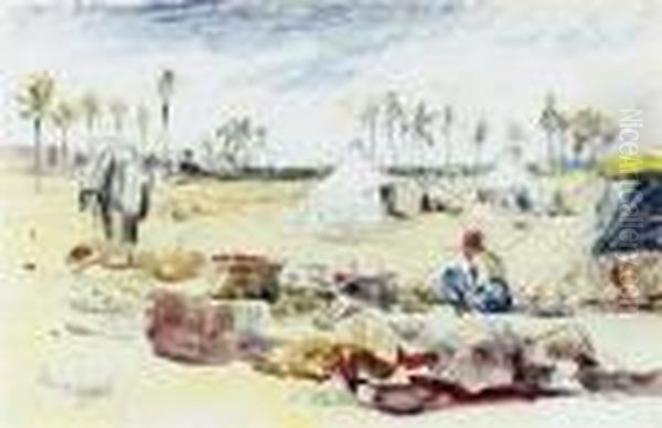 An Arab Encampment At Menegesh - view 1