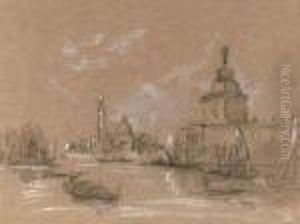 Bustling Activity On A Venetian Canal