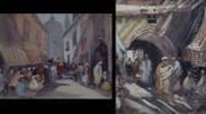 Moroccan Street Scenes by Hercules Brabazon Brabazon