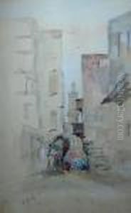 Street Scene by Hercules Brabazon Brabazon