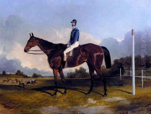 A Racehorse With Jockey Up