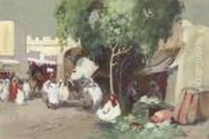 Grand Rue, Kairouan, Tunisia by Hercules Brabazon Brabazon
