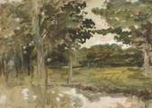 The Roundabout Pond, Oaklands, Sussex thumbnail
