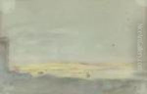 Desert Landscape by Hercules Brabazon Brabazon