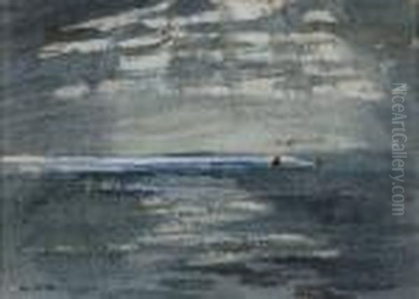 A Moonlit Sea Scape - view 1