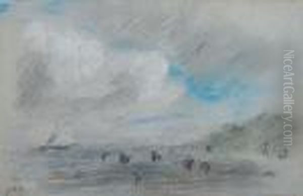Figures On The Shore - view 1