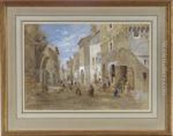 Southern European Street Scene - view 1
