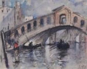 Brabazon - Venetian Bridge by Hercules Brabazon Brabazon
