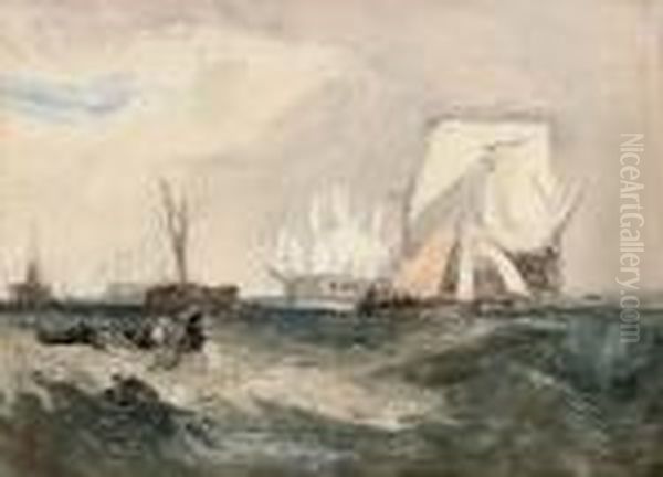 Homage To Turner: H.m.s. Indefatigable Off Spithead - view 1
