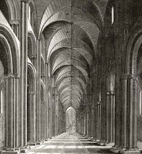 Interior of the Nave of St Pauls by Wenceslaus Hollar