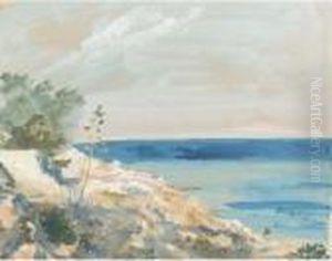 On The Sicilian Coast by Hercules Brabazon Brabazon