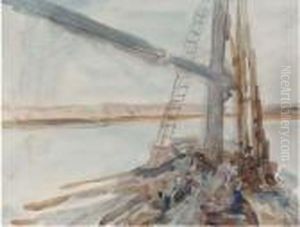 A Felucca On The Nile by Hercules Brabazon Brabazon