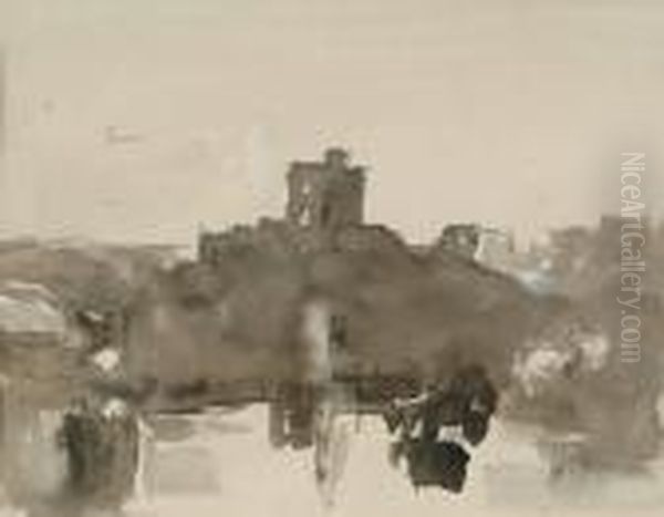 View Of A Castle By A Lake - view 1