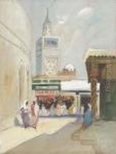 Street Scene, Tunisia by Hercules Brabazon Brabazon