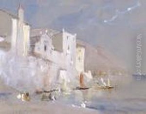 Italian Scene by Hercules Brabazon Brabazon