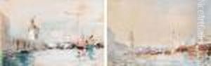 Misty Harbor Views by Hercules Brabazon Brabazon