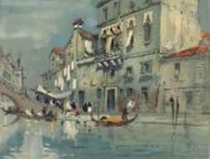 The House Of Tintoretto, Venice by Hercules Brabazon Brabazon
